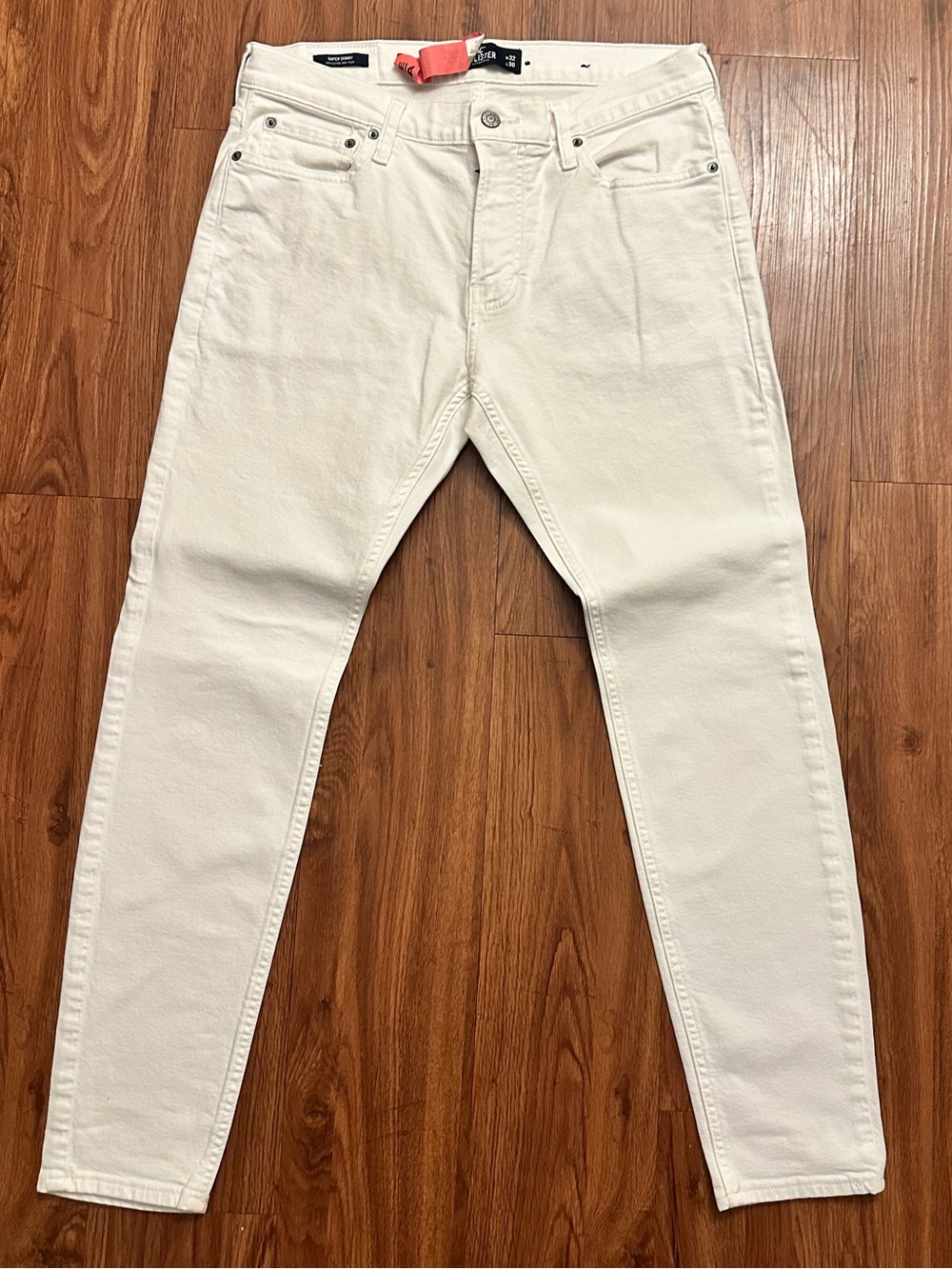 Hollister Men's White Skinny Jeans